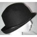 Limited 100% Wool Derby Style 's Black Hat 77.5 Inch RN54874 Made in Italy  eb-45579825